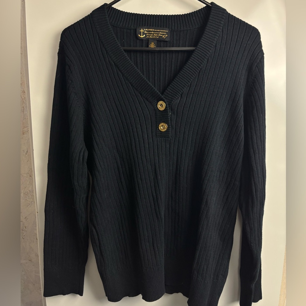 Lauren‎ jeans Company v-neck sweater sz 2X